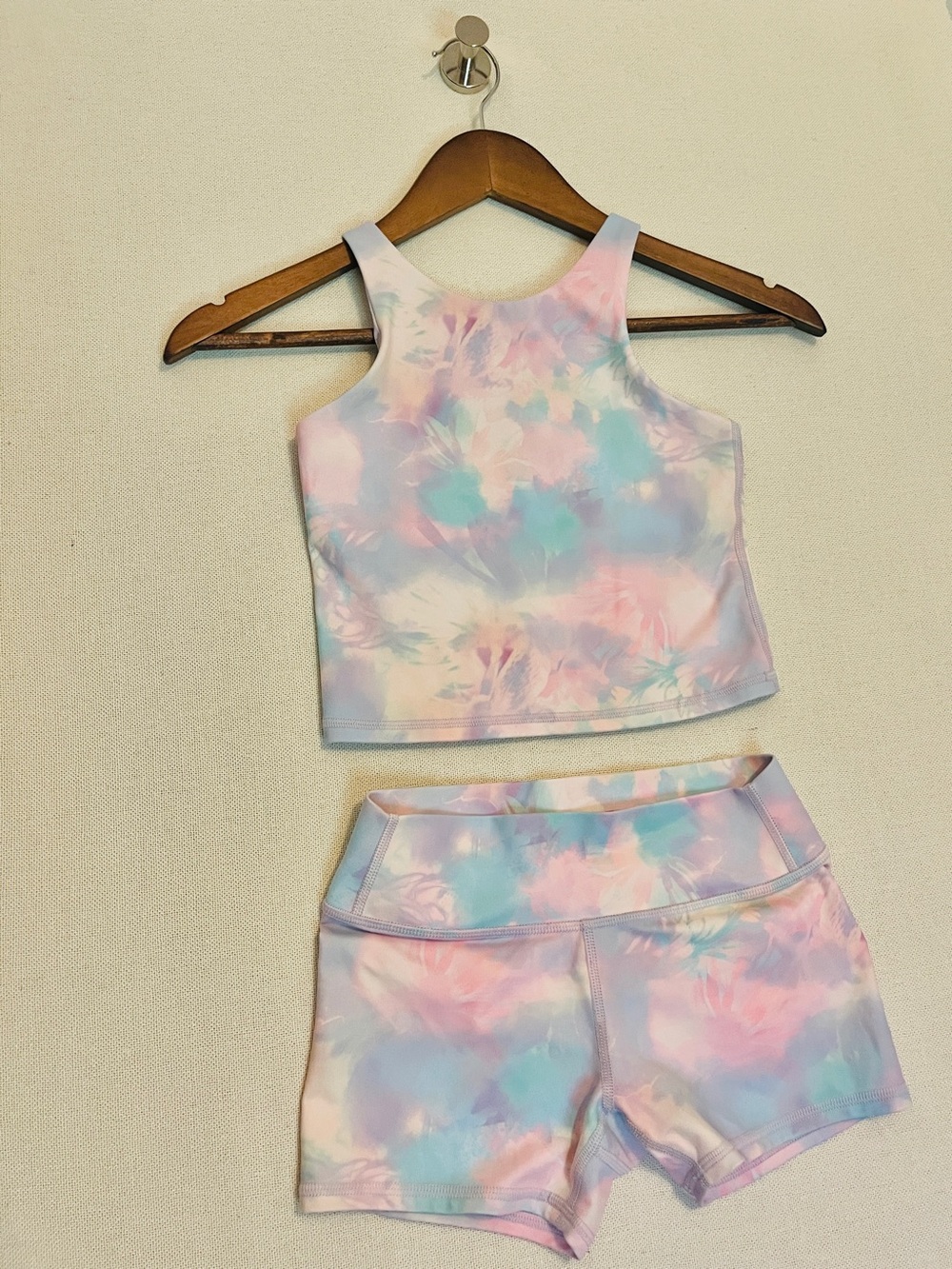 Kids Tie-Dye Pastel Active Set - Pink & Blue